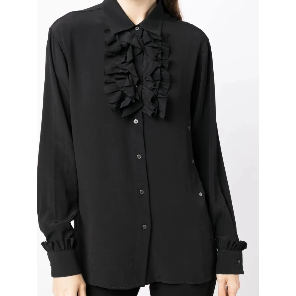 N21 Stoffen Blouse Black Dames