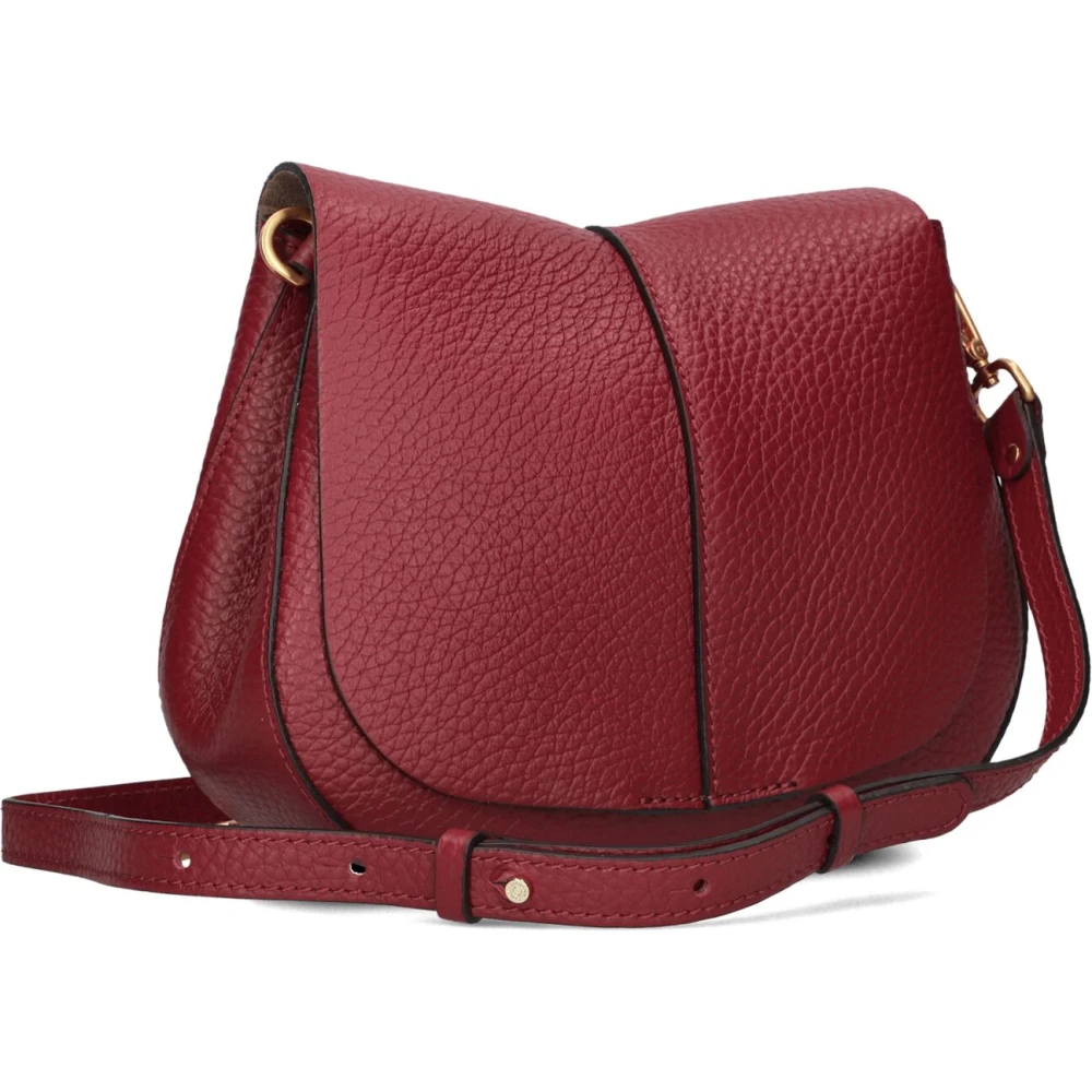 Gianni Chiarini Rode leren schoudertas Helena Round Red Dames