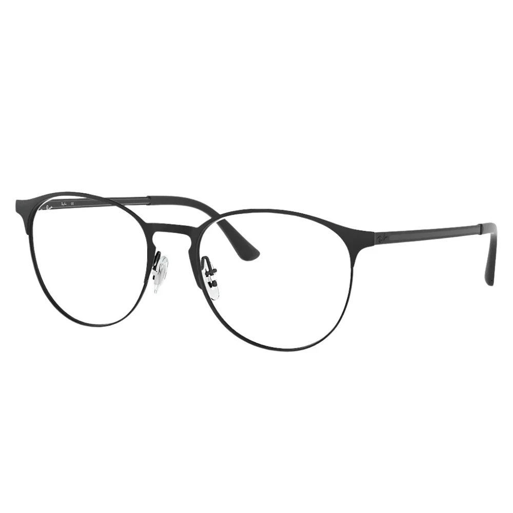 Ray - Ban Unisex Transparent Ray - Ban Rx6355 2503 Optical Frames Metal Black Pantos Normal - Image 2