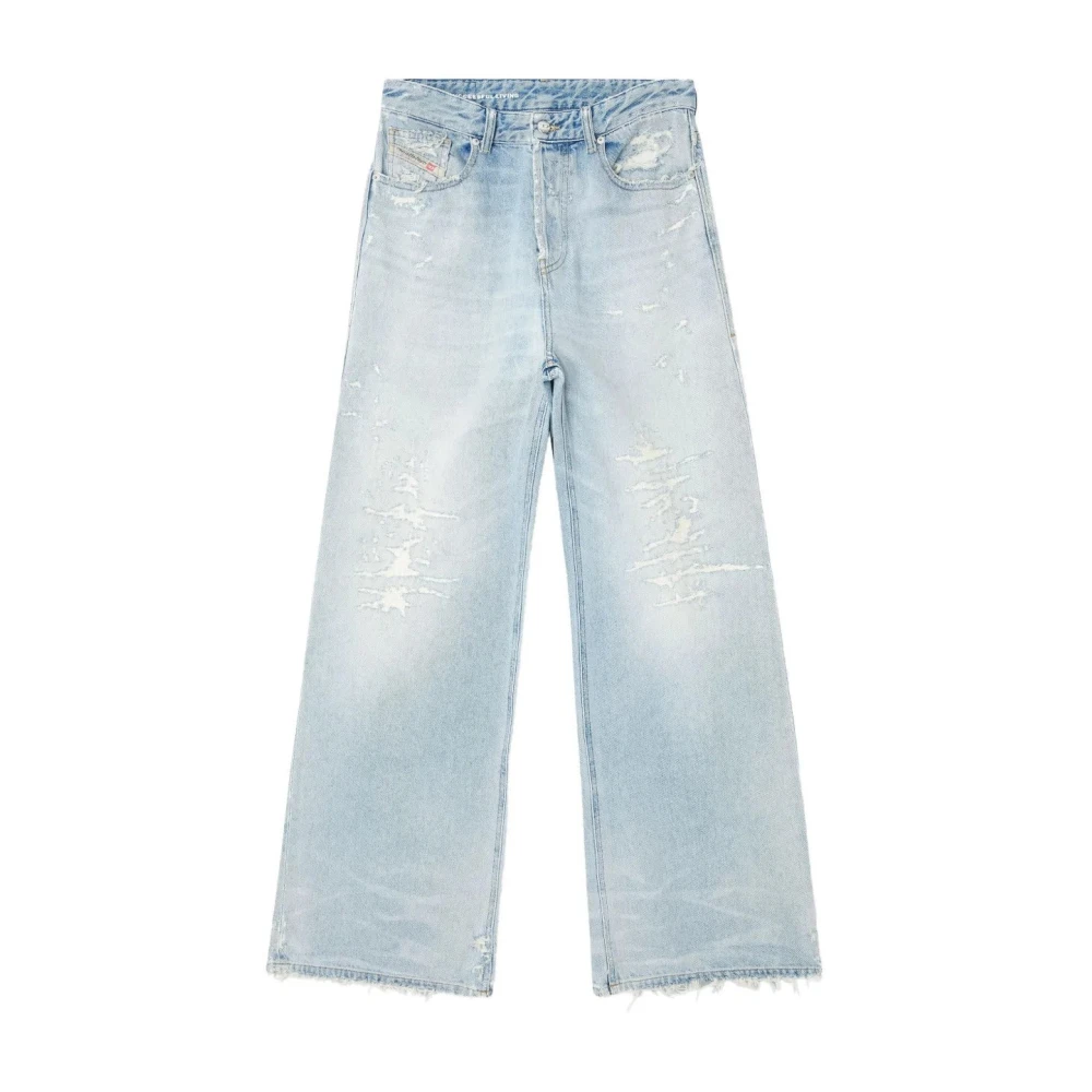 Diesel Women's Blue Wide Jeans, W26 L32, 1996 D-Sire L.32 Pantaloni Denim 01
