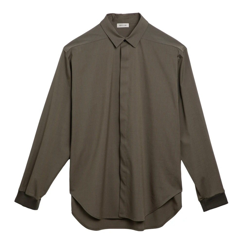 Fear Of God Lange mouwen overhemd Green Heren