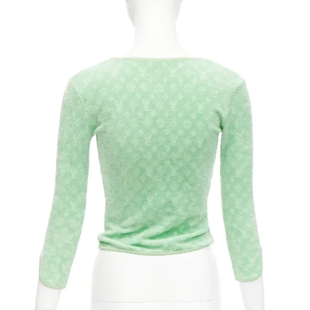 Louis Vuitton Vintage Pre-owned Cotton tops Green Dames