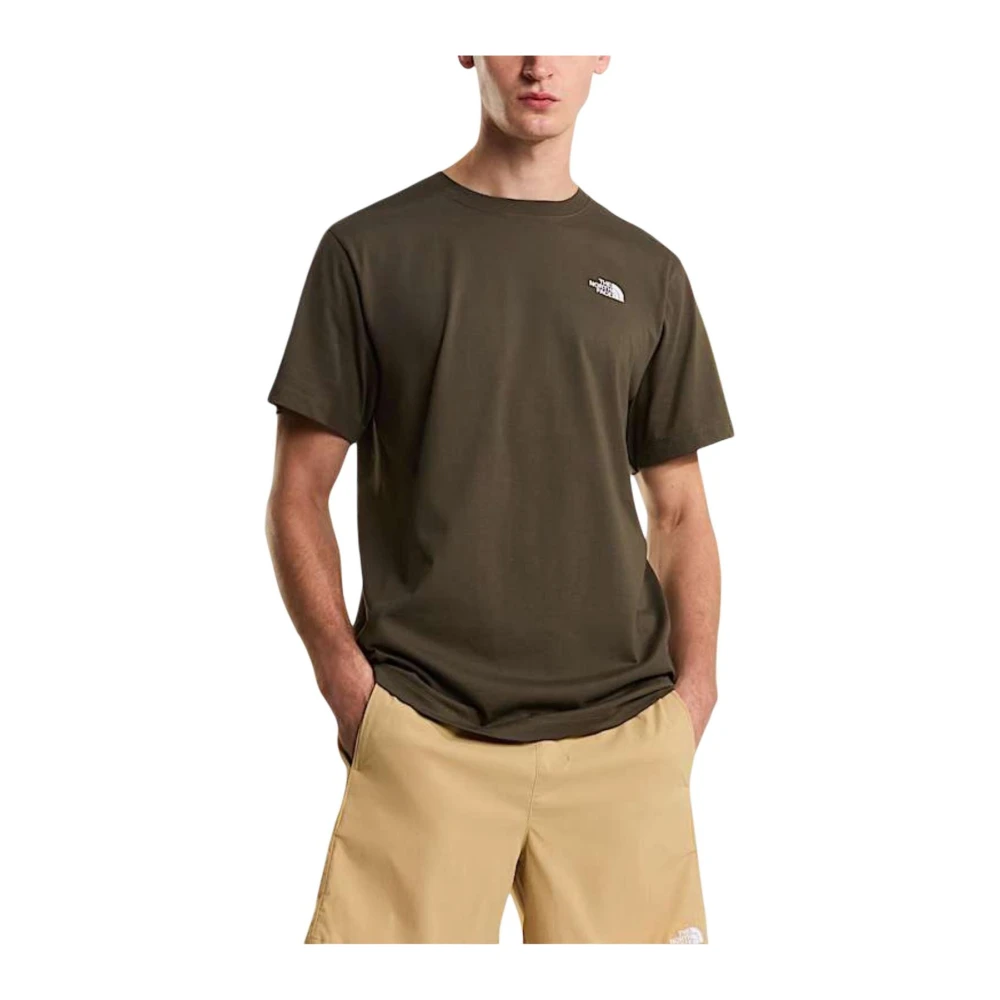 The North Face Men's Green Tops, S, Round Neck Short Sleeve T-Shirt