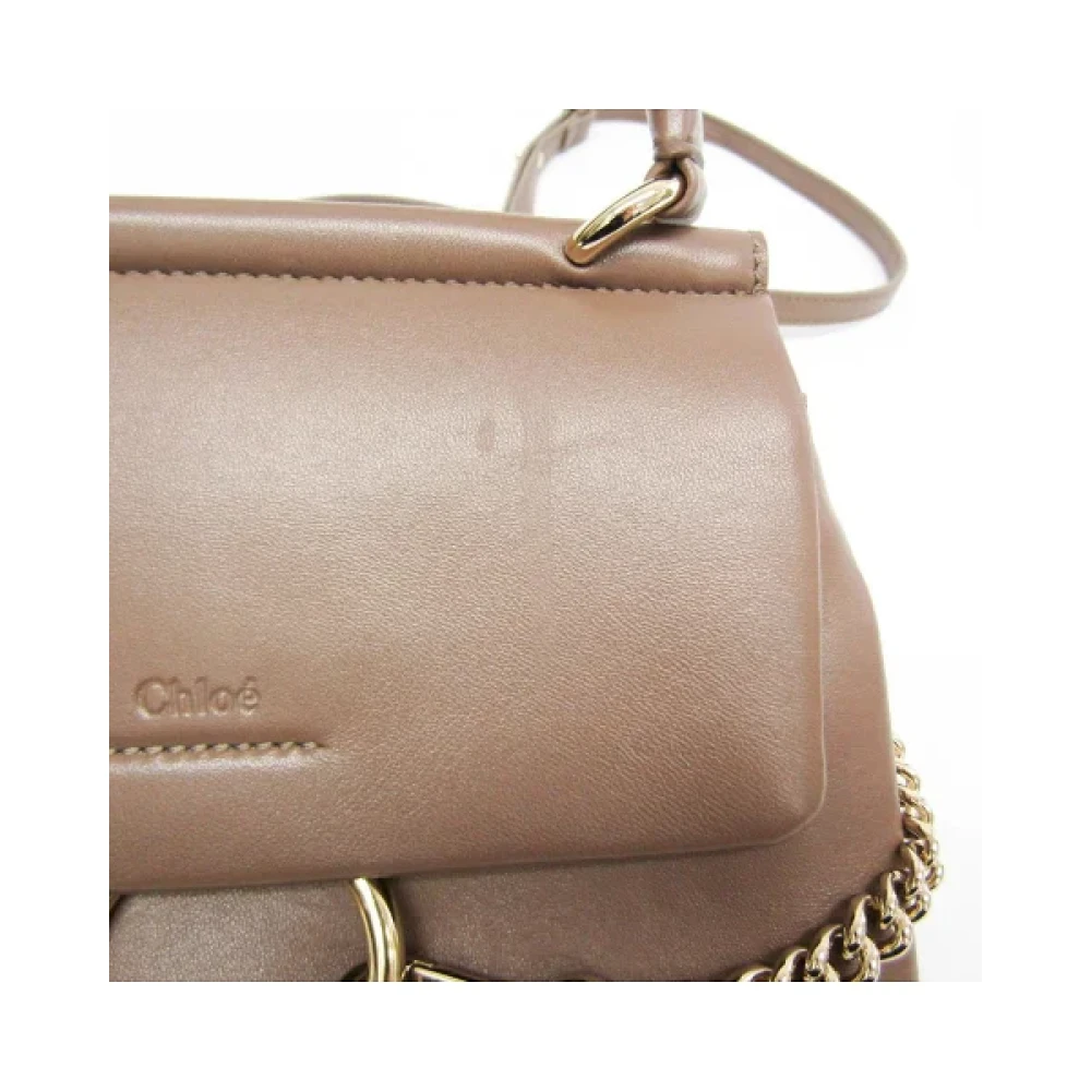 Chloé Pre-owned Leather handbags Brown Dames