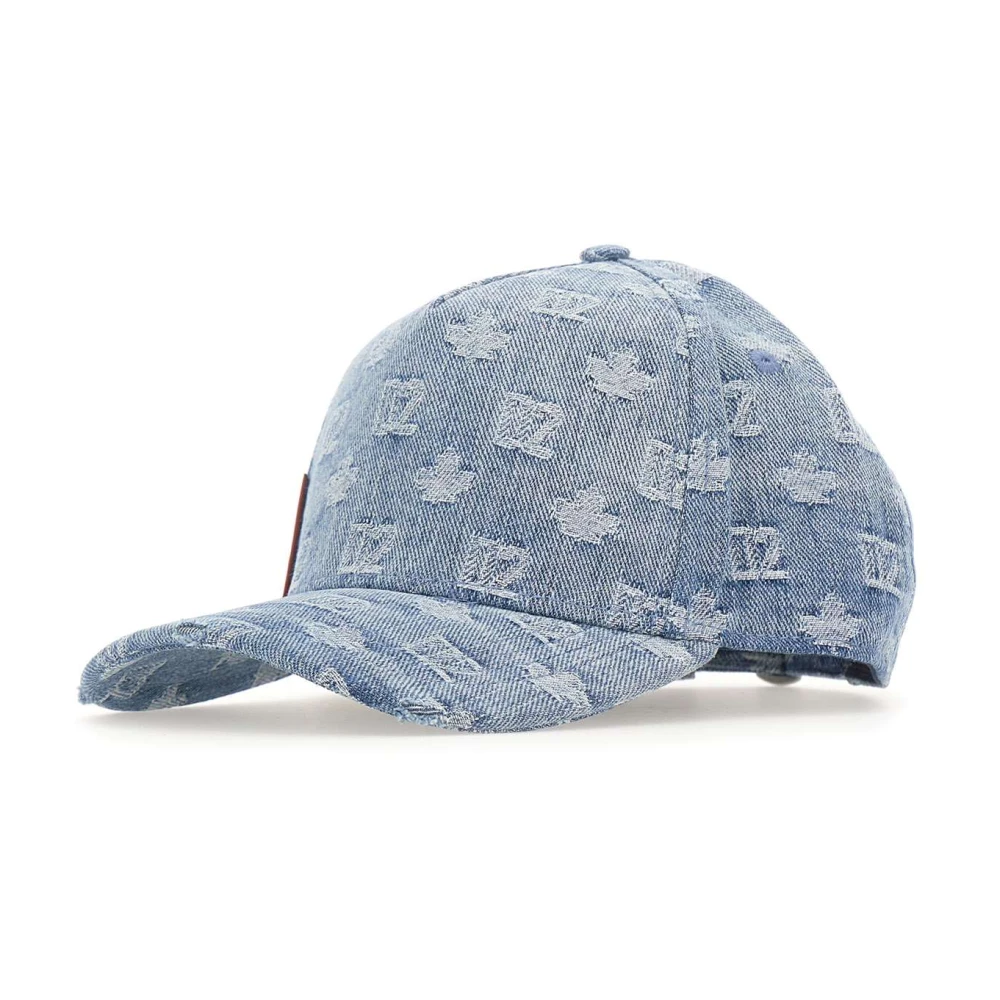 Dsquared2 Men's Blue Monogram Baseball Cap