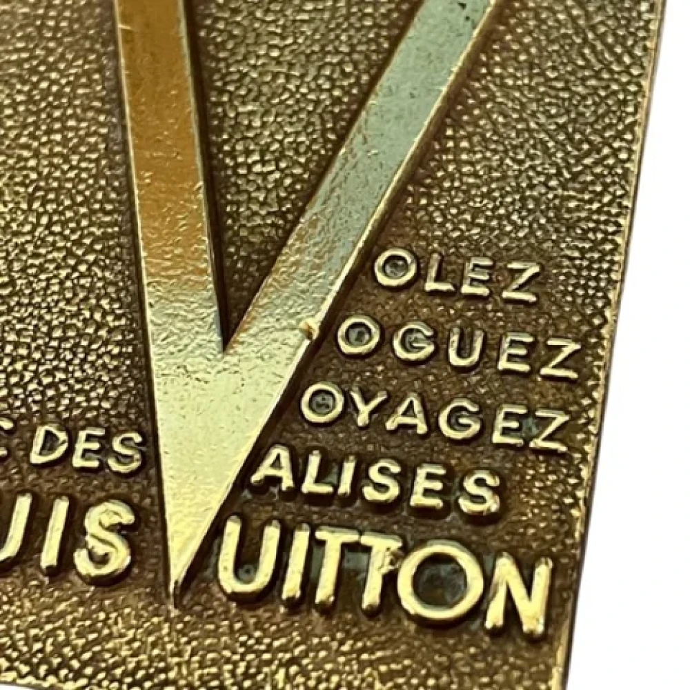 Louis Vuitton Vintage Pre-owned Metal key-holders Yellow Unisex