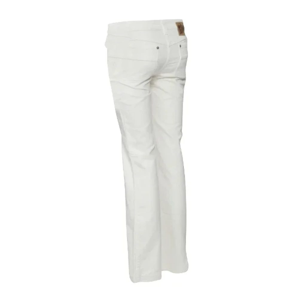 Louis Vuitton Vintage Pre-owned Cotton jeans White Dames