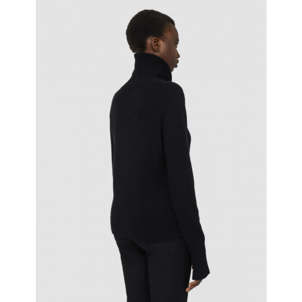joseph Luxe Cashmere Hoge Hals Trui Black Dames