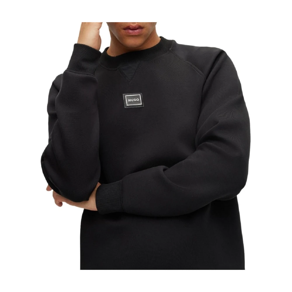 Hugo Boss Sweatshirt met ronde hals Black Heren