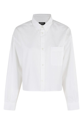 chemise-blanche-button-down-sophia-logo