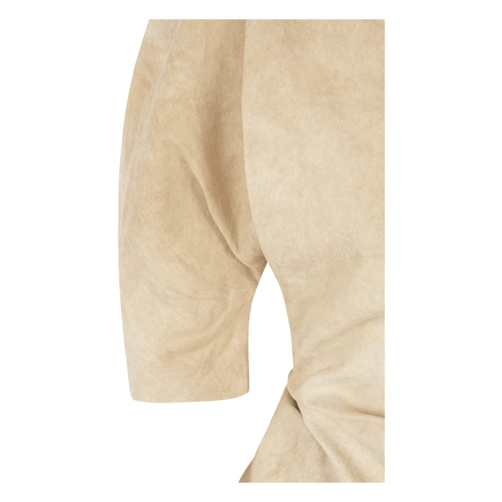 Cortana Kaars beige linnen jurk Beige Dames