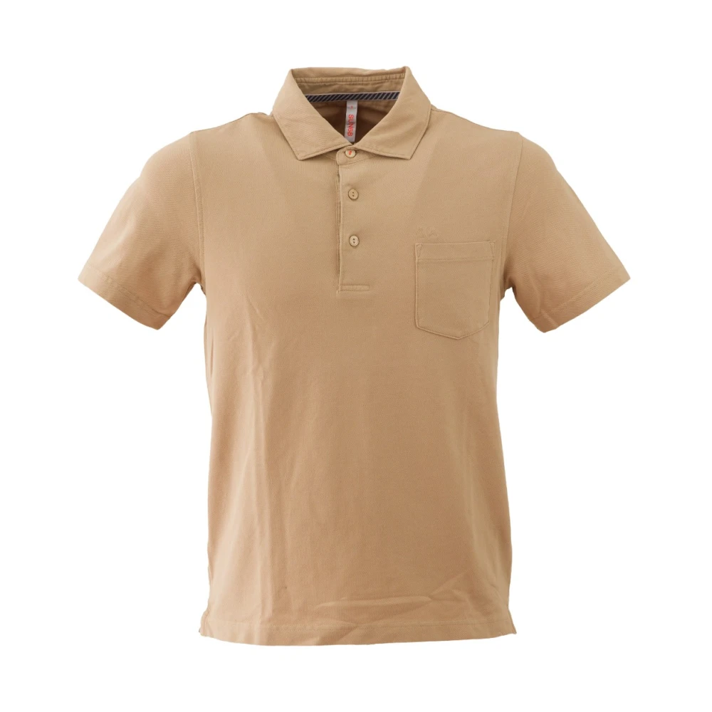 Sun68 Polo Shirts Brown Heren