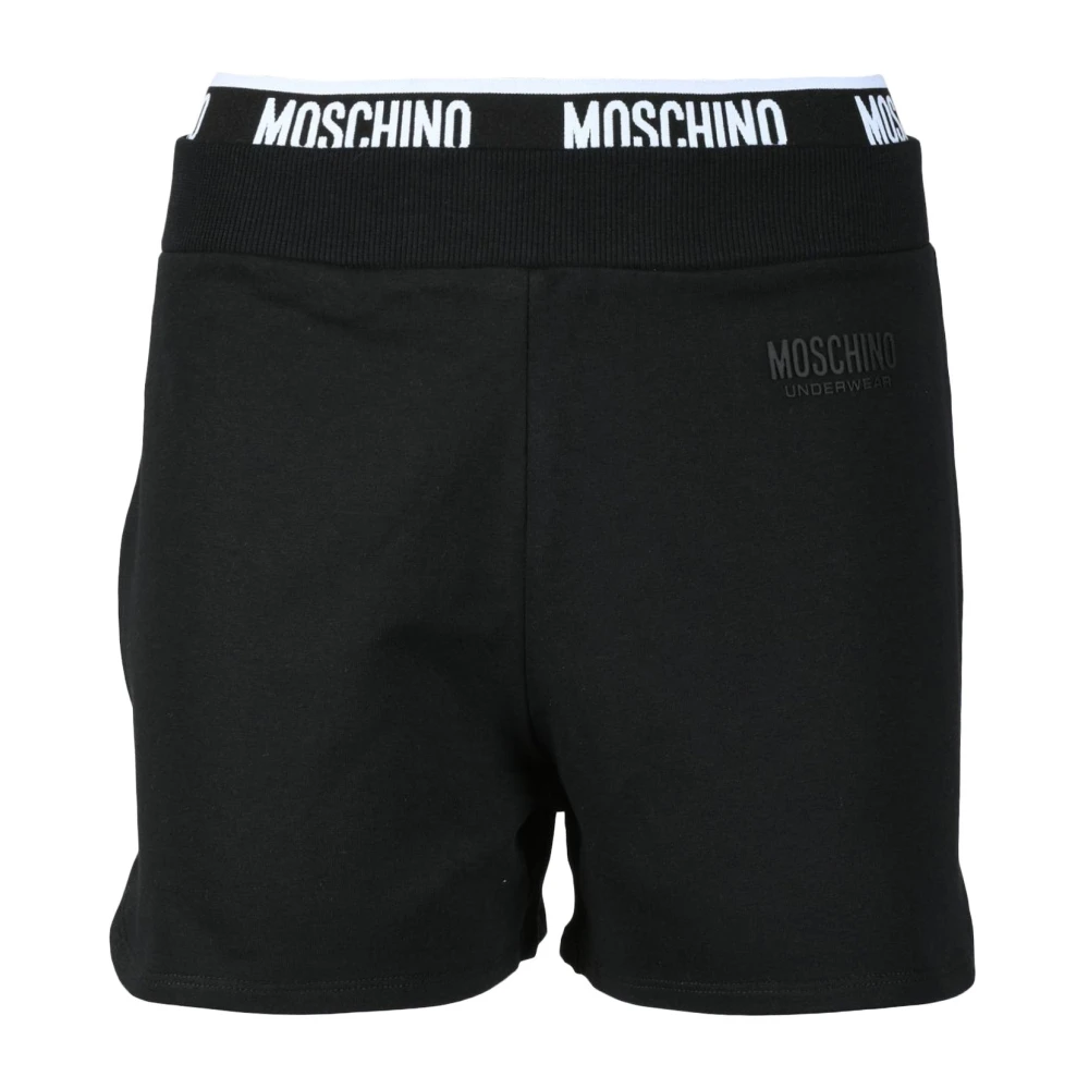 Moschino Katoen Elastaan Ondergoed Shorts Black Dames
