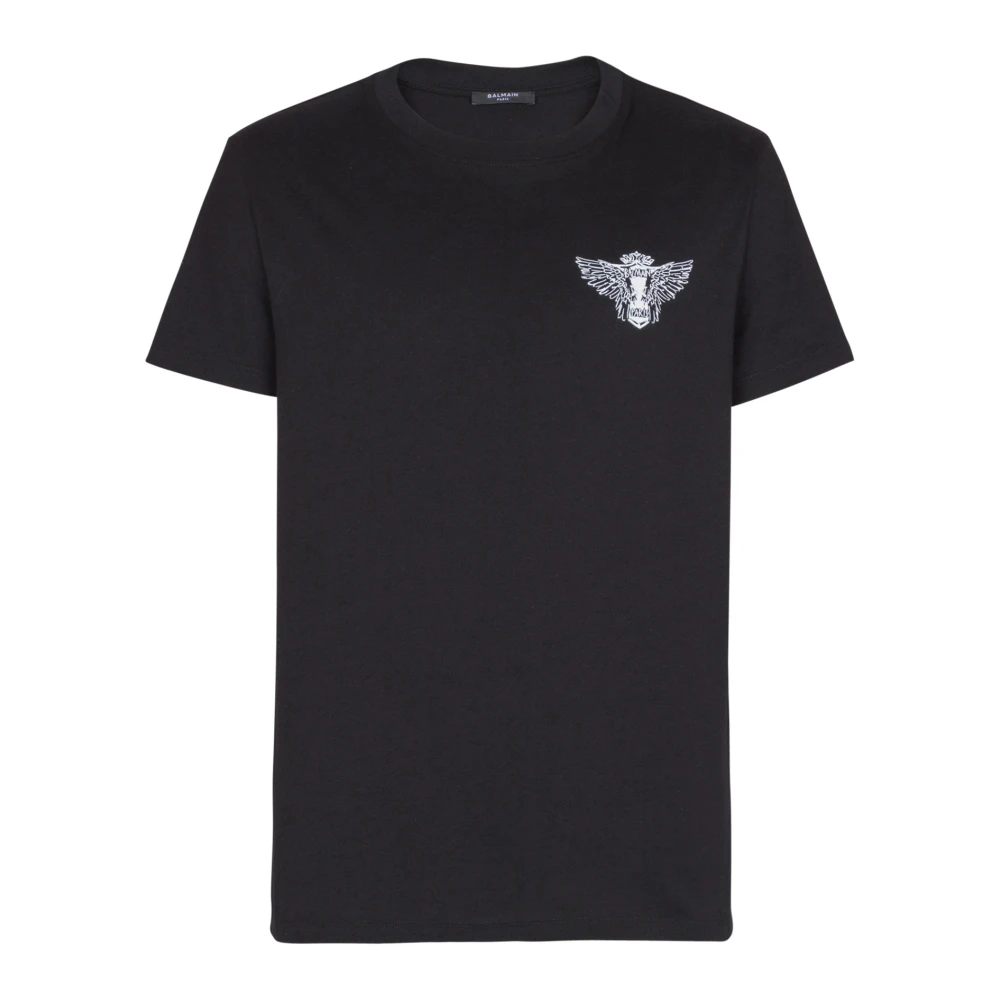 Balmain Black Wings Print T-Shirt - Male - T-Shirts - 2XL - Tops