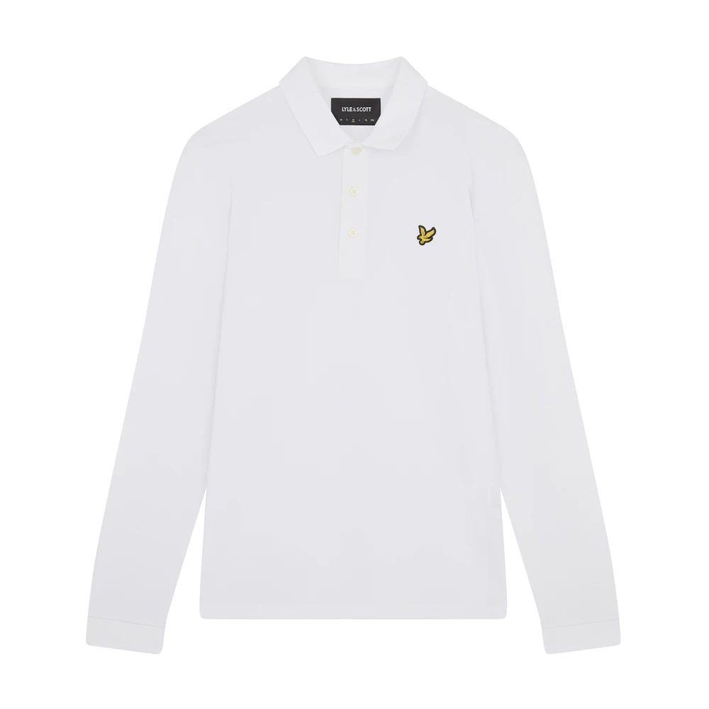 Lyle & Scott Uomo Bianco Polo A Maniche Lunghe - Immagine 4