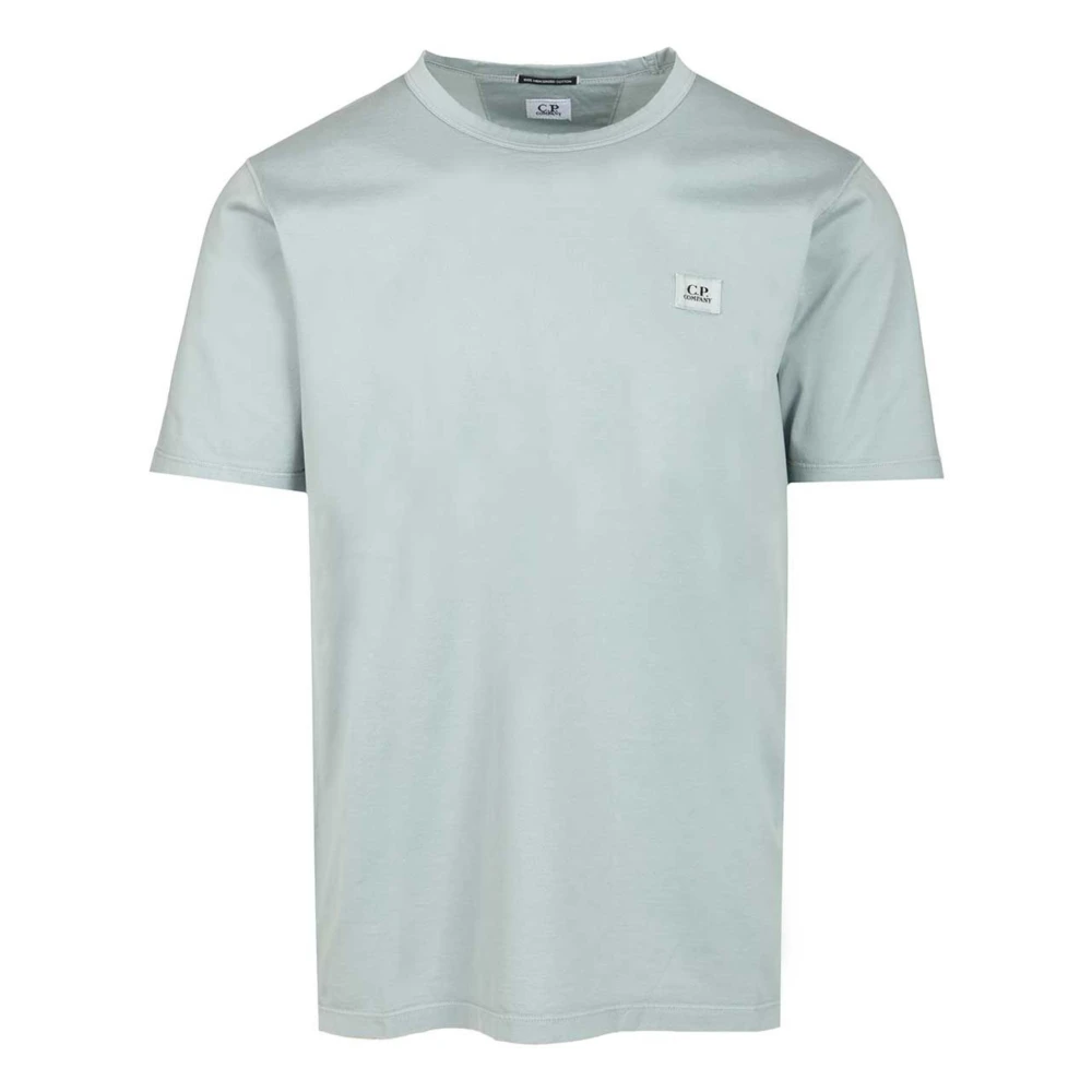 C.p. Company Men's Blue T-Shirts, L, Logo Cotton T-Shirt