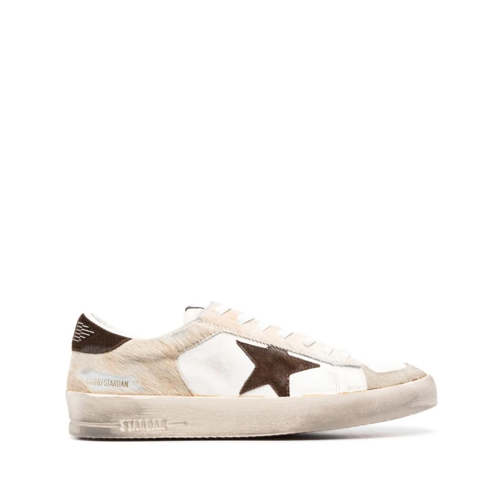 Golden Goose Cream Taupe White Chocolate Brown Sneakers Brown Heren