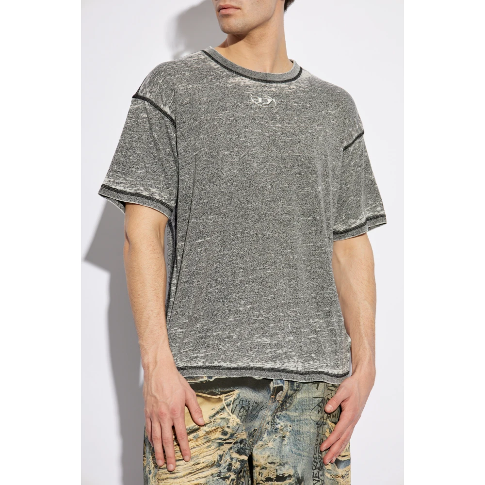Diesel T-shirt T-Boxt-Pak Gray Heren