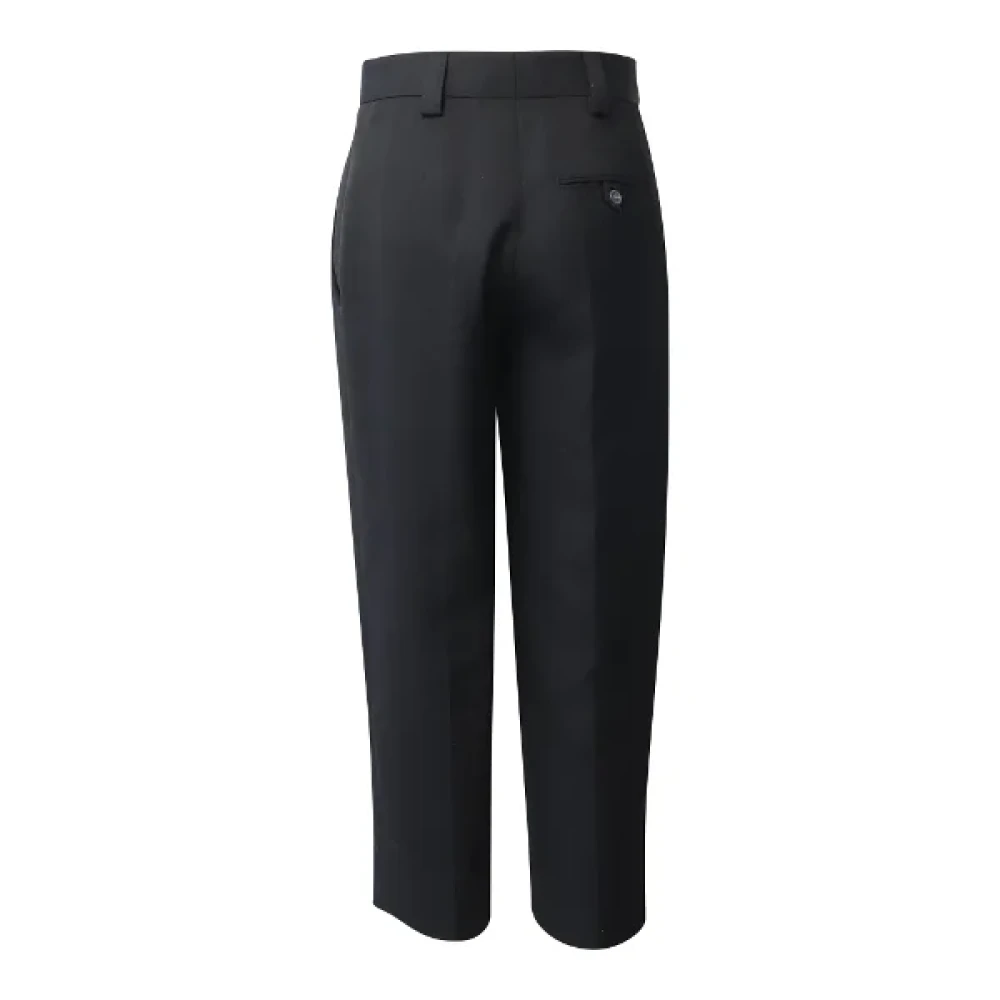 Acne Studios Pre-owned Polyester bottoms Black Dames