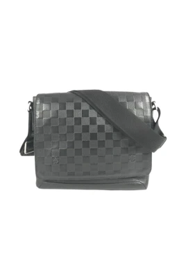 Pre-owned Damier Infini Axelremsväska