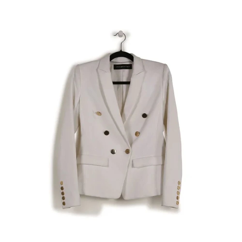 Alexandre Vauthier Pre-owned Cotton outerwear White Dames
