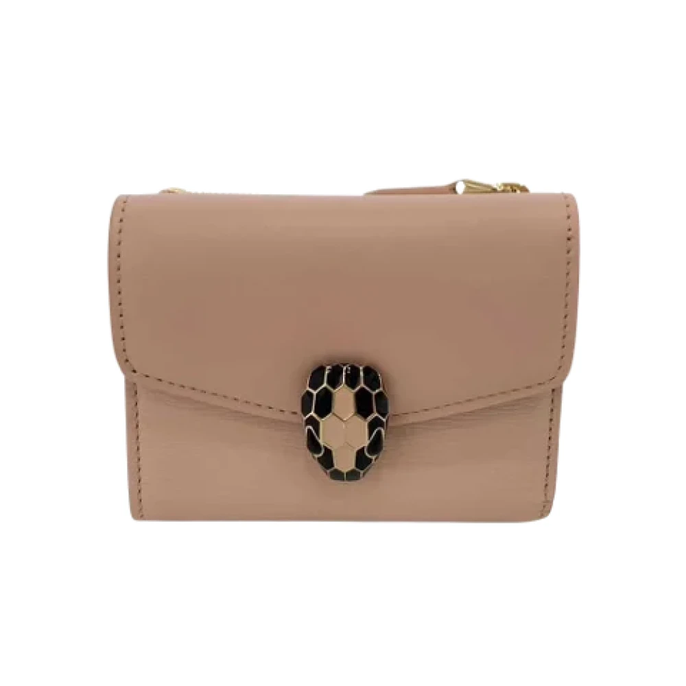 Bvlgari Vintage Pre-owned Leather wallets Pink Dames