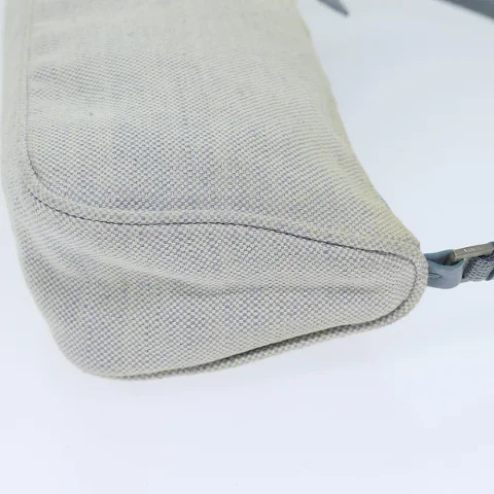 Prada Vintage Pre-owned Canvas pouches Blue Dames