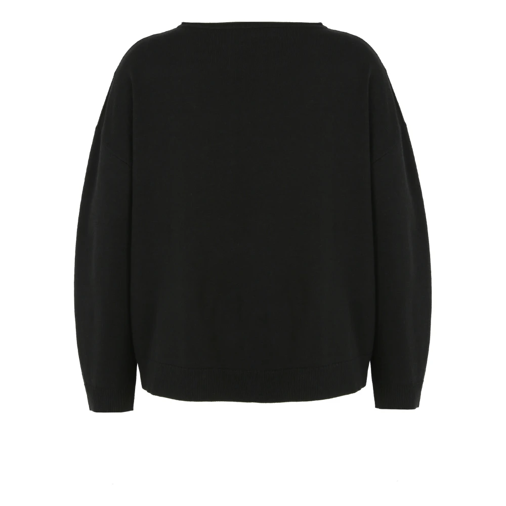 Doris S Boxy Style Pullover met Smiley Motif Multicolor Dames
