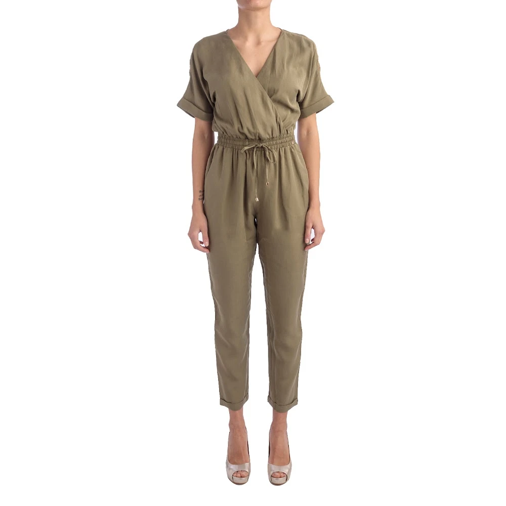 Kocca Mouwloze jumpsuits Groen Marala Stijl Green Dames