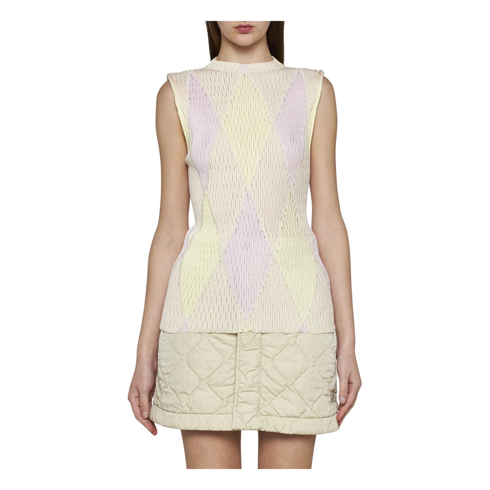 Burberry Mouwloze Top Multicolor Dames