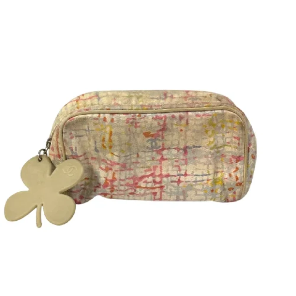 Chanel Vintage Pre-owned Canvas clutches Pink Dames