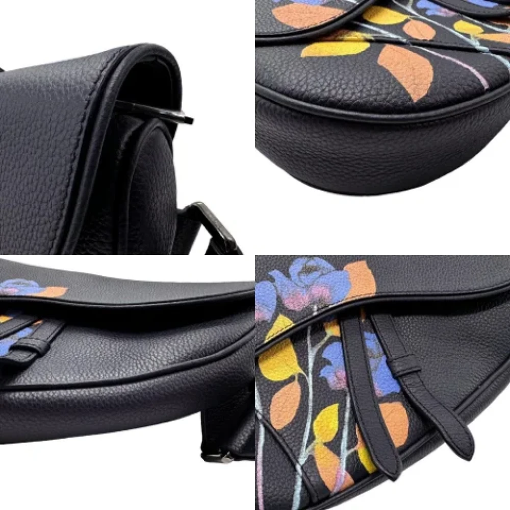 Dior Vintage Pre-owned Leather dior-bags Blue Heren