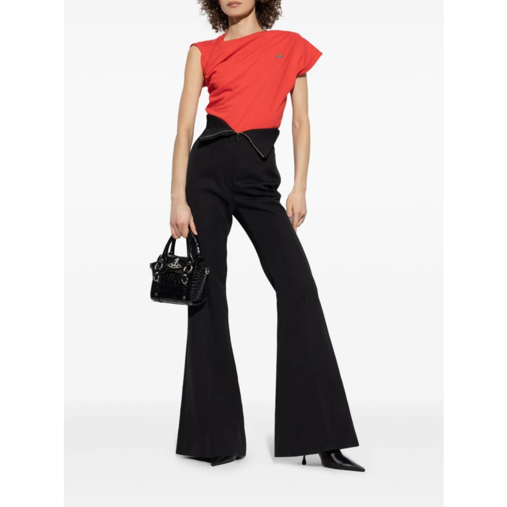 Vivienne Westwood Klaproos Rood Orb Logo Twist Top Red Dames