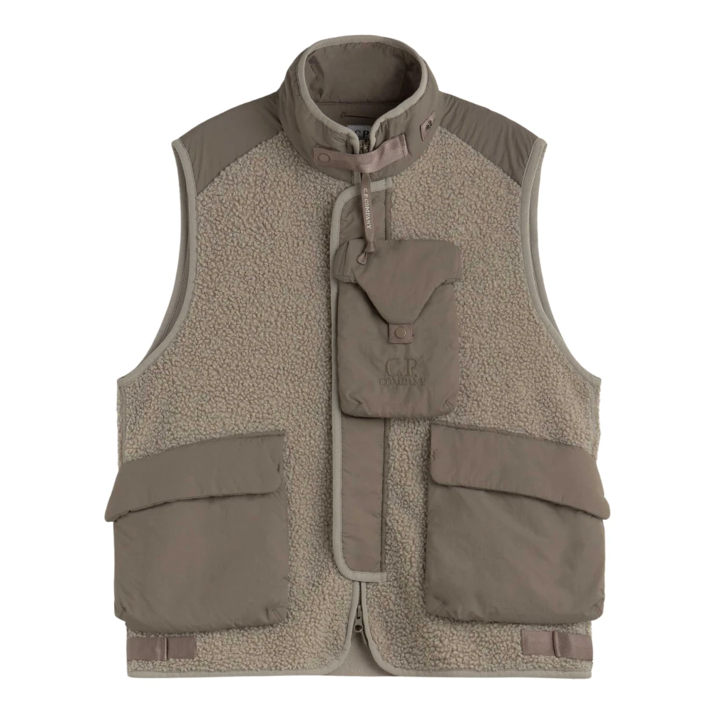 C.P. Company Functionele Mixed Vest voor Mannen Gray Heren