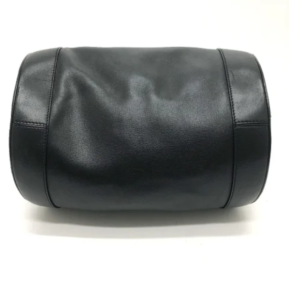 Bvlgari Vintage Pre-owned Leather handbags Black Dames