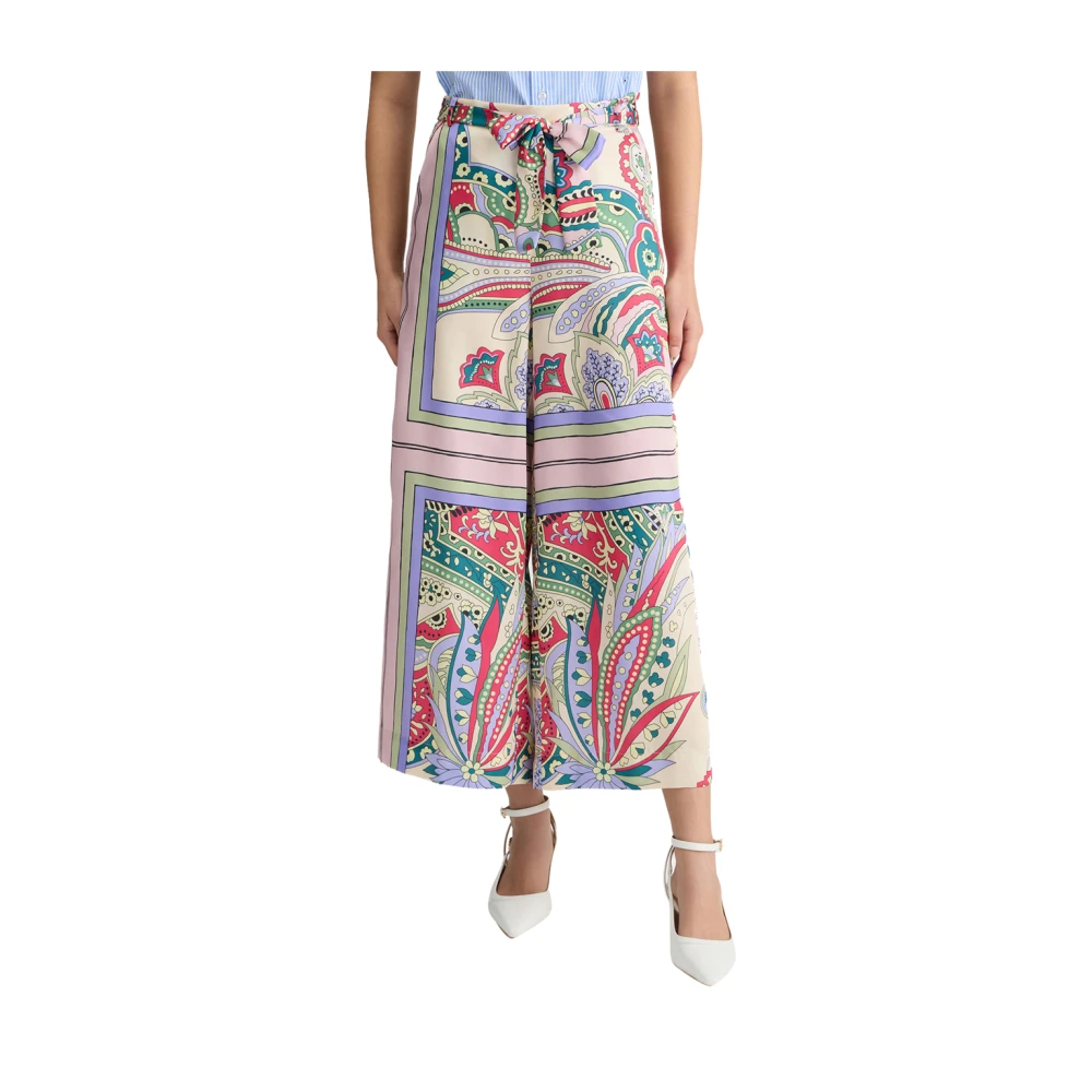 Liu Jo Damen Multicolor Hosen, Mehrfarbig, Xlgröße: