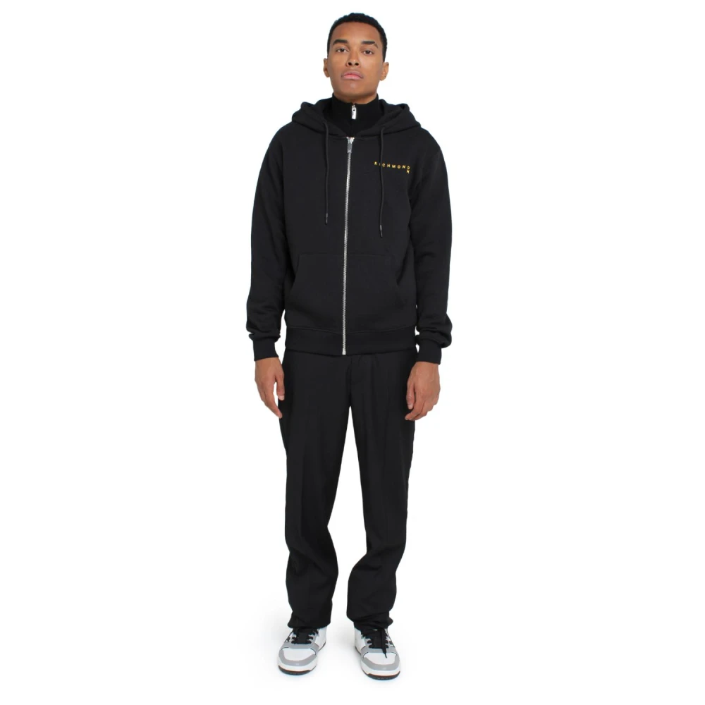 Richmond Zwarte Fullzip Hoodie Sweater Black Heren