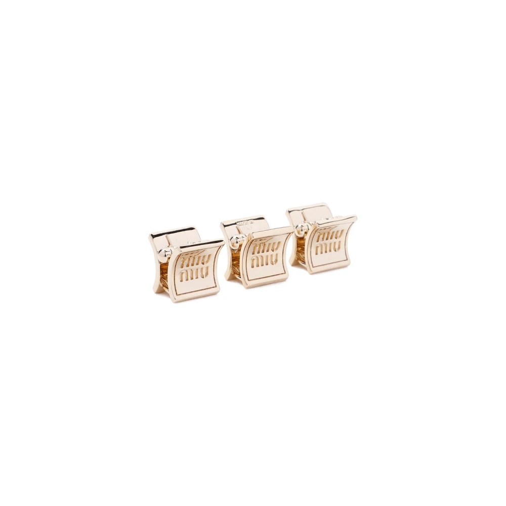 Miu Metallic Claw Clips Haaraccessoire Yellow Dames