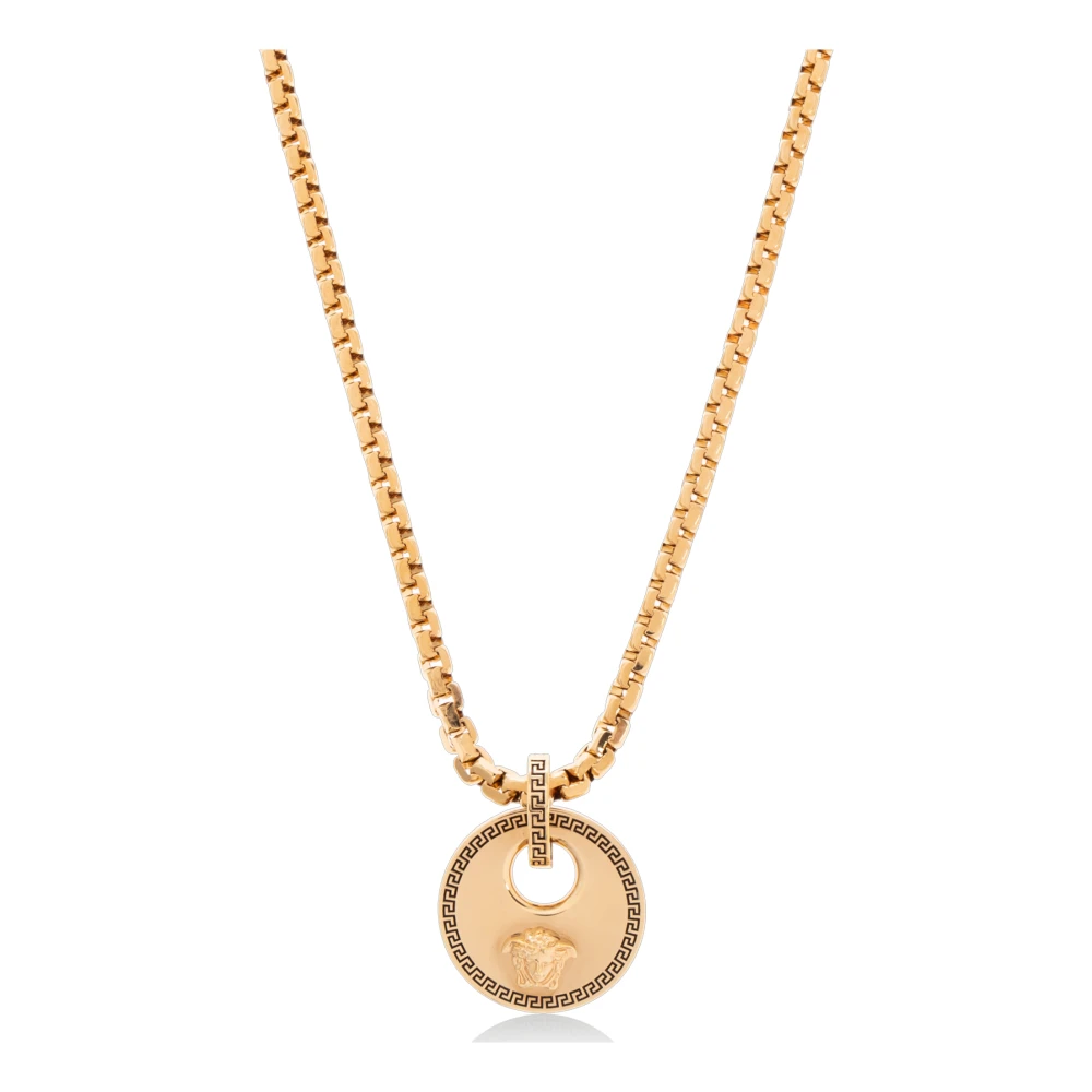 Versace Unisex Gul Accessoarer One Size, Halsband Med Hänge