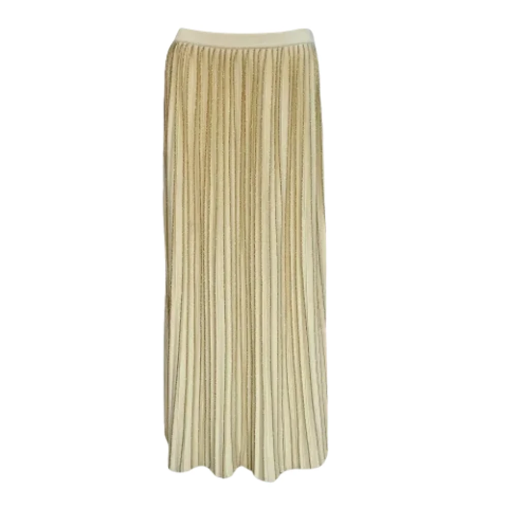 Gucci Vintage Pre-owned Wool bottoms Beige Dames