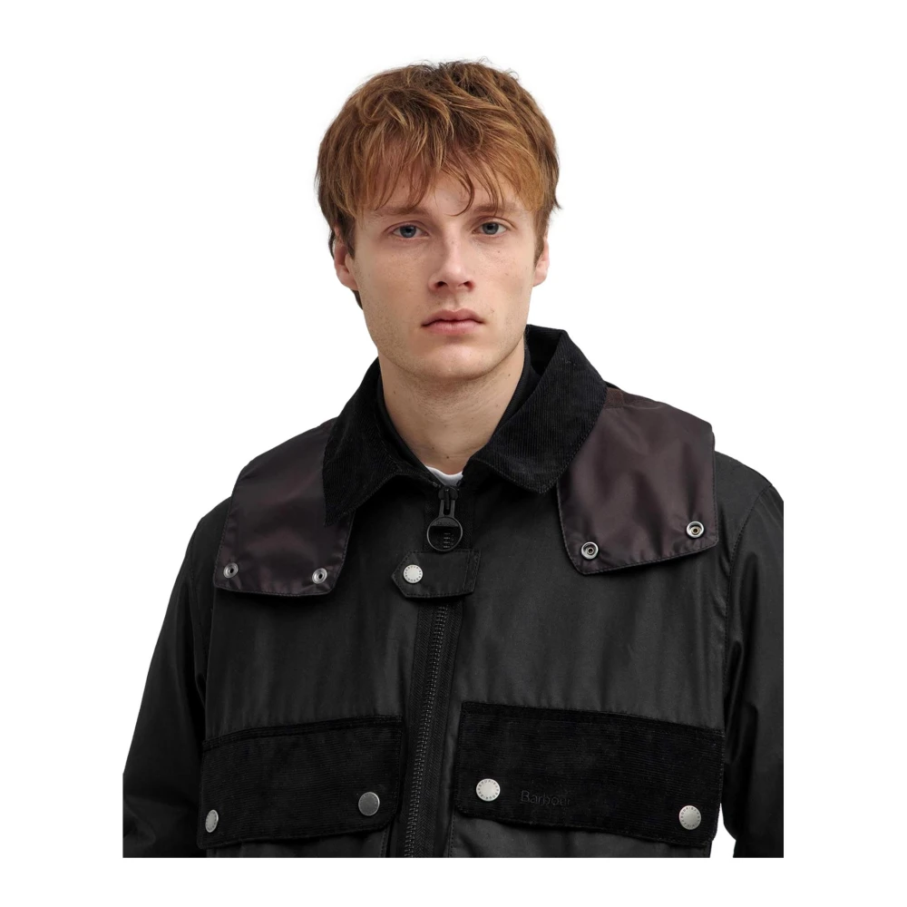 Barbour Re-Engineered Spey Gewaxte Jas in Zwart Black Heren