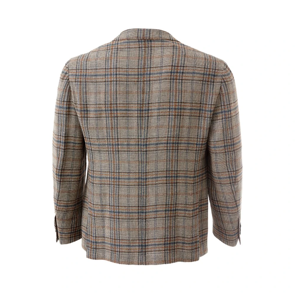 Lardini Elegante Linnen Jas Multicolor Beige Heren