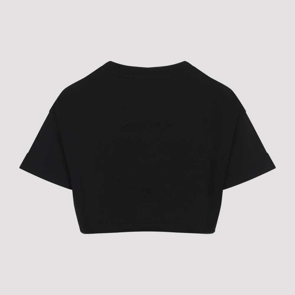 Givenchy Stijlvolle Cropped Tee Black Dames