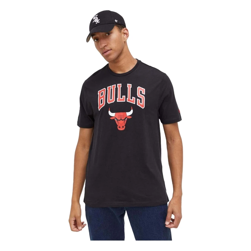 New era Chicago Bulls T-shirt Black Heren