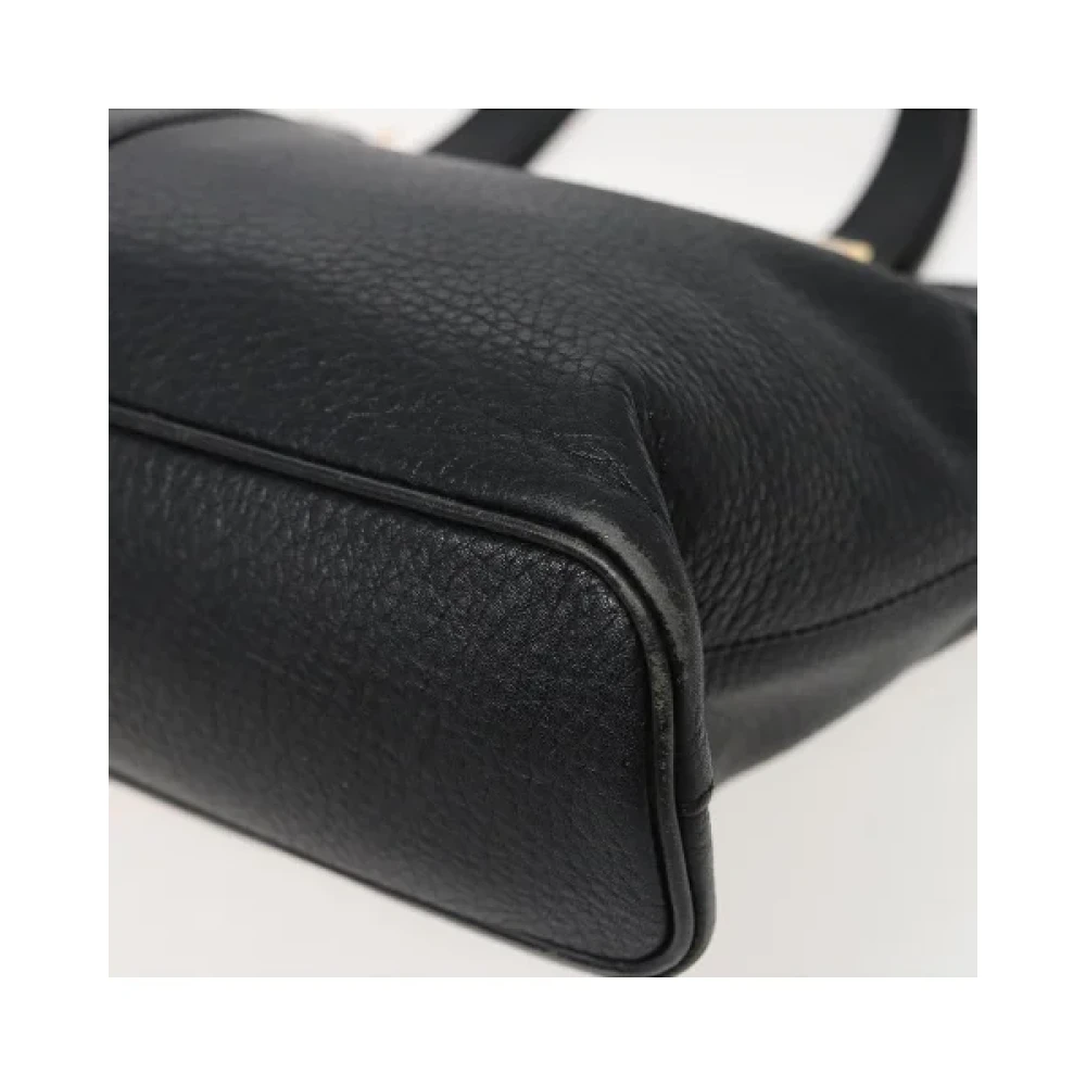 Burberry Vintage Pre-owned Leather handbags Black Dames