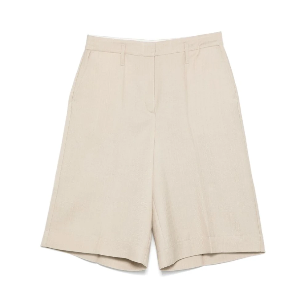 Birgitte Herskind Beige Shorts met Knopen Beige Dames