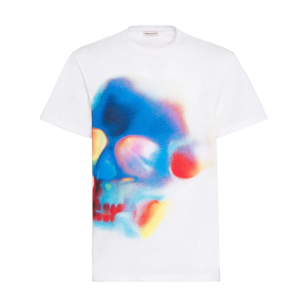 Alexander mcqueen Solarized Skull T-shirt en Polo White Heren