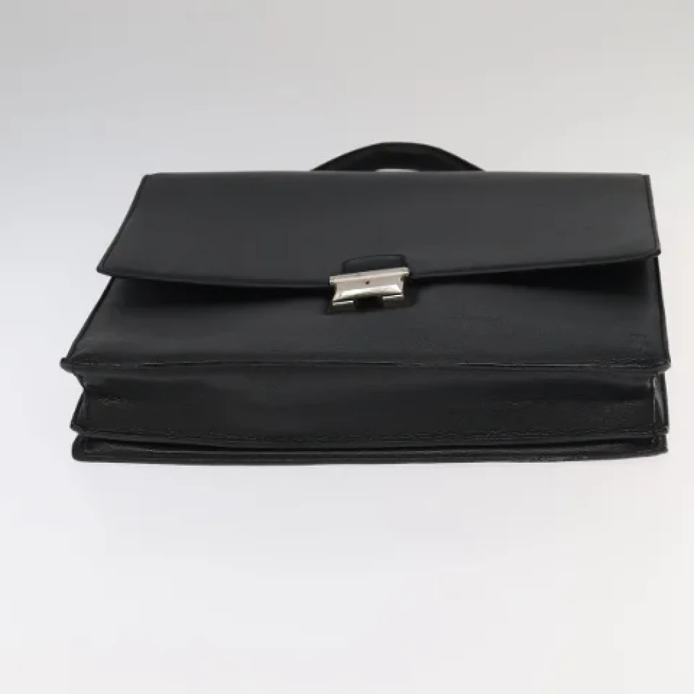 Cartier Vintage Pre-owned Leather handbags Black Dames