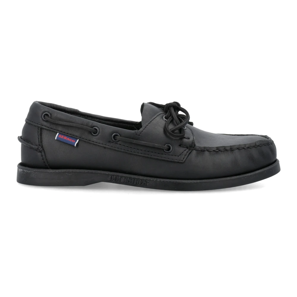 Sebago Docksides Portland Loafer Black, Herr