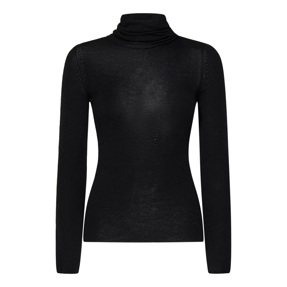 Tom Ford Zwarte Coltrui Sweater Aw24 Black Dames